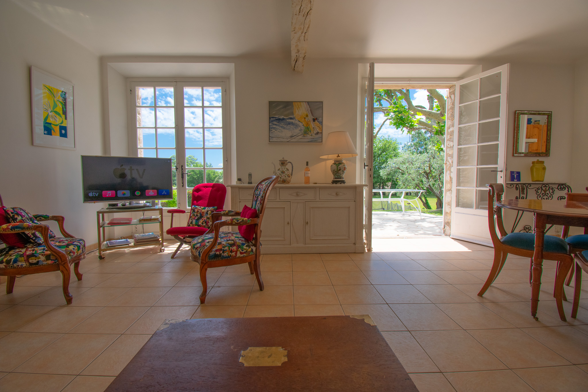 Cuisine ou pièce de vie du Mas de L'Ormeau